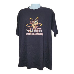 Looney Tunes Taz Father Of The Millennium T-Shirt‎ Men's XL Single Stitch